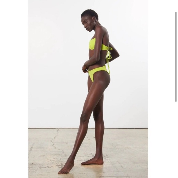 NWT Mara Hoffman Mazlyn Top and Reva Bottoms in Beat Green Neon Green - Picture 4 of 9